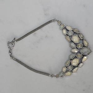 Chloe + Isabel Mother of Pearl Pave Statement Necklace